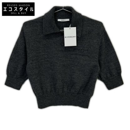 GIVENCHY ジバンシィ BWL0094ZSM 26SS グレー PARIS 1952 ウール ポロシャツ トップス
