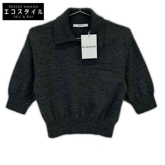 GIVENCHY ジバンシィ BWL0094ZSM 26SS グレー PARIS 1952 ウール ポロシャツ トップス