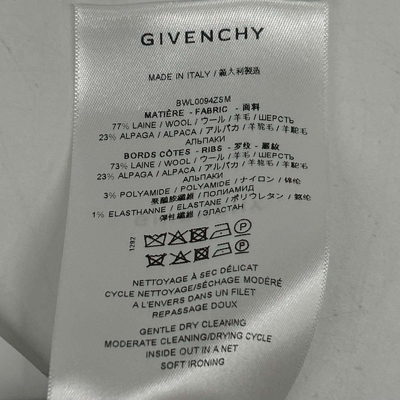 GIVENCHY ジバンシィ BWL0094ZSM 26SS グレー PARIS 1952 ウール ポロシャツ トップス