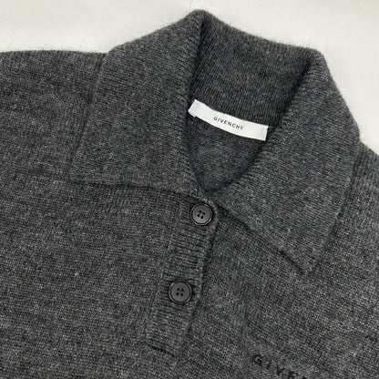 GIVENCHY ジバンシィ BWL0094ZSM 26SS グレー PARIS 1952 ウール ポロシャツ トップス
