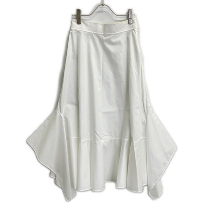 HERMES 96-7304 White Cotton Mermaid Skirt