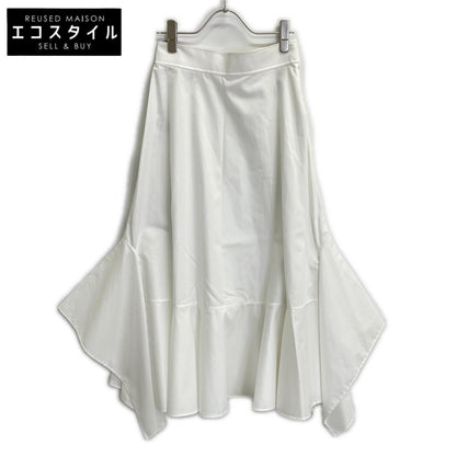 HERMES 96-7304 White Cotton Mermaid Skirt