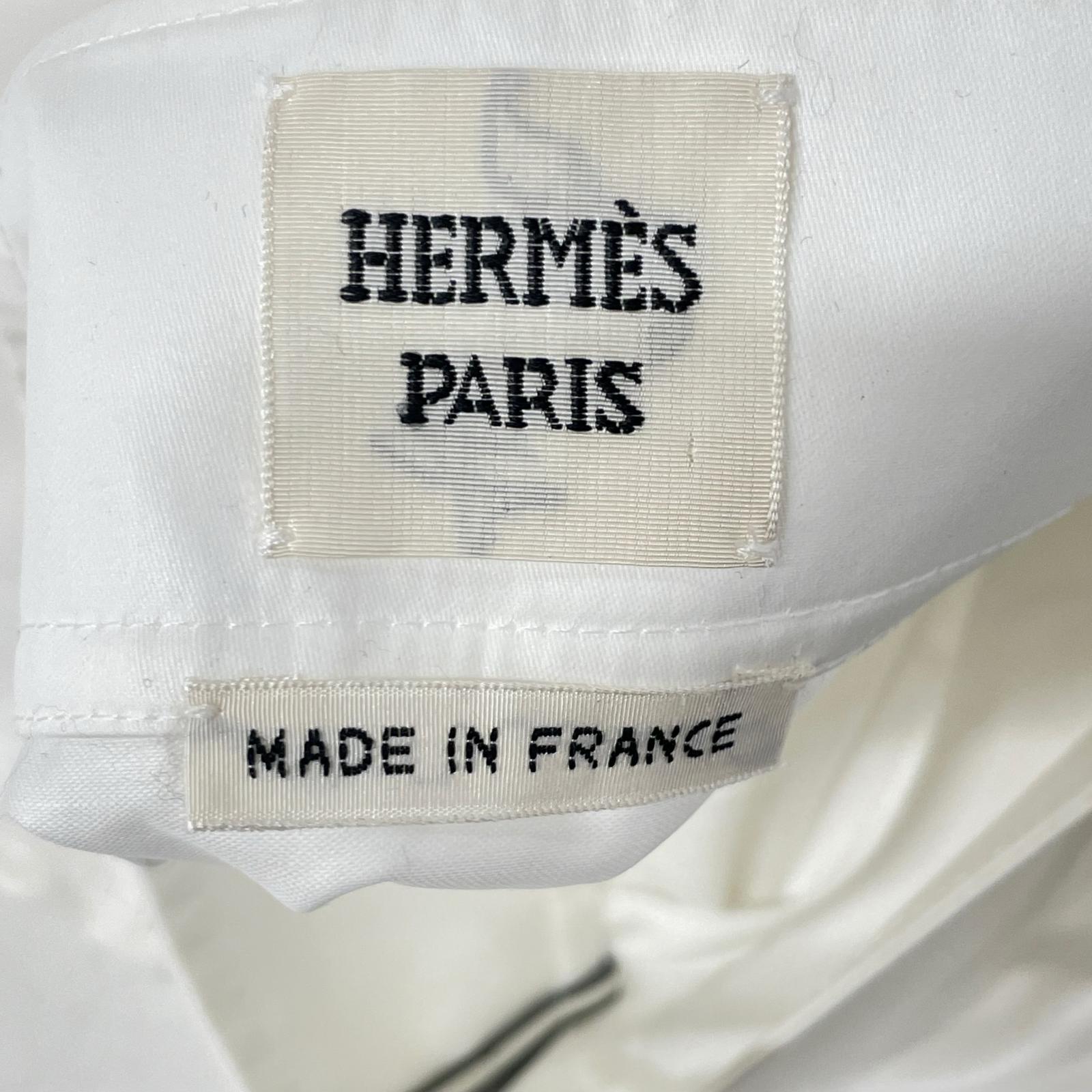 HERMES 96-7304 White Cotton Mermaid Skirt