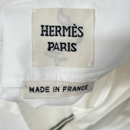 HERMES 96-7304 White Cotton Mermaid Skirt