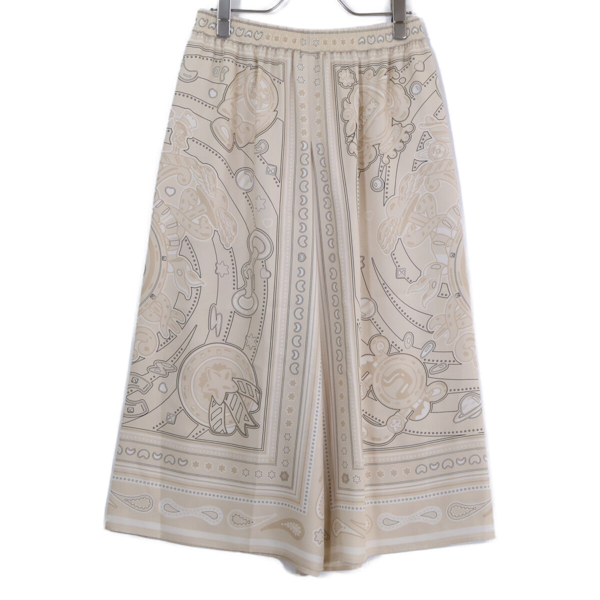 HERMES Hermes Like New Domestic Authentic 5H0439DJ 25AW Candy Libris Bandana Silk Shorts Bottoms