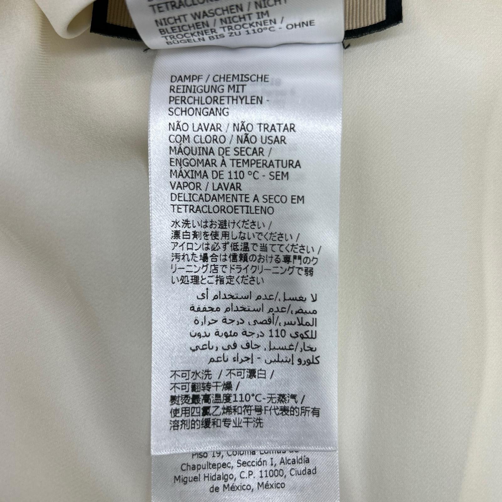 GUCCI グッチ 677383 アイボリー シルク100% 長袖 ブラウス トップス
