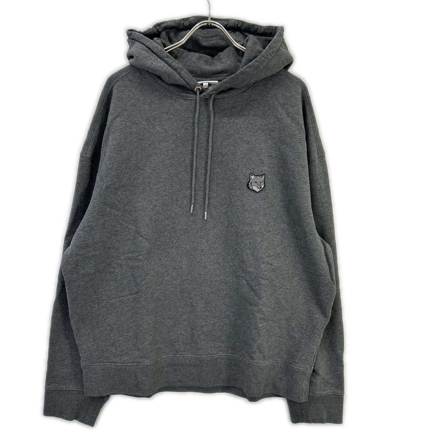 MAISON KITSUNE メゾンキツネ LM00705KM0001 ダークグレー フォックスヘッド SWEATSHIRTS パーカー トップス
