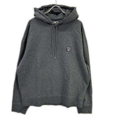 MAISON KITSUNE メゾンキツネ LM00705KM0001 ダークグレー フォックスヘッド SWEATSHIRTS パーカー トップス