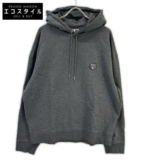 LM00705KM0001 深灰色 狐狸头 SWEATSHIRTS 连帽衫 上衣 XL 男士