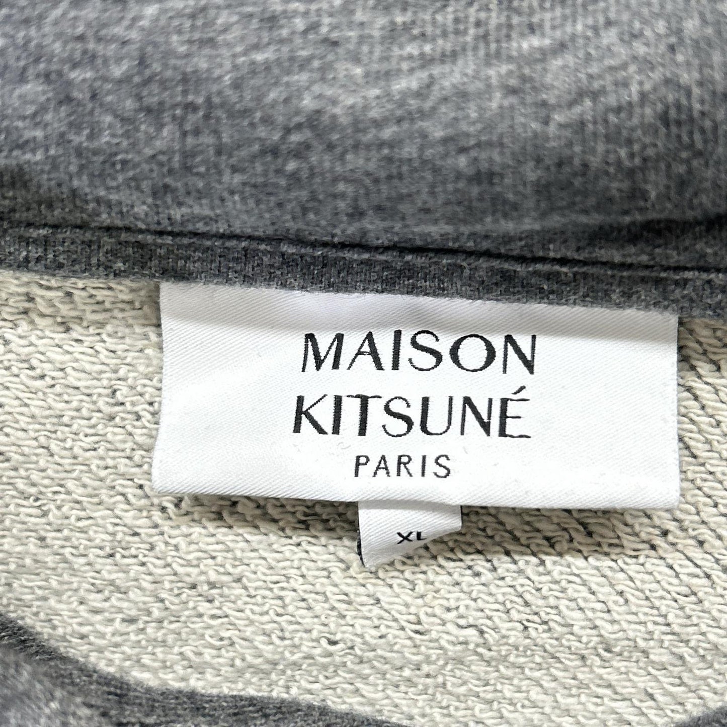 MAISON KITSUNE メゾンキツネ LM00705KM0001 ダークグレー フォックスヘッド SWEATSHIRTS パーカー トップス