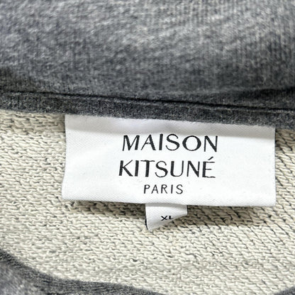 MAISON KITSUNE メゾンキツネ LM00705KM0001 ダークグレー フォックスヘッド SWEATSHIRTS パーカー トップス