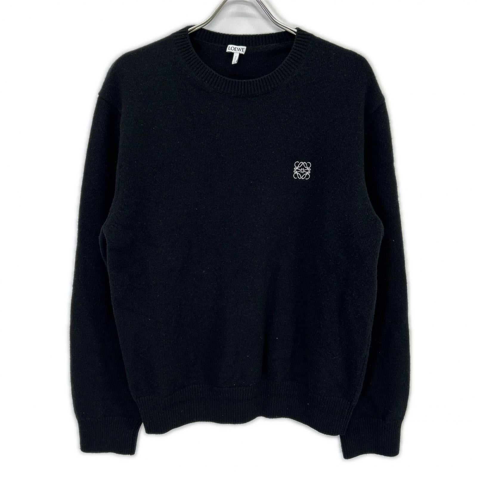 LOEWE LOEWE H526Y14KH1 Black Wool Anagram Sweater Top