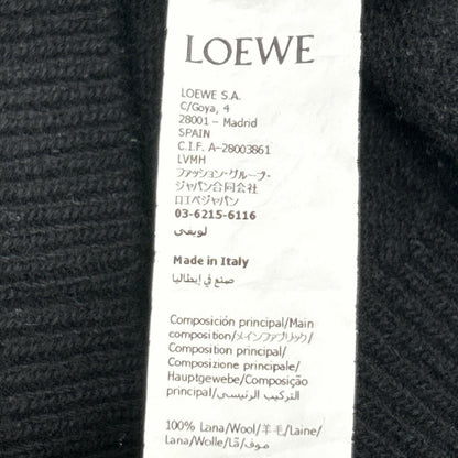 LOEWE LOEWE H526Y14KH1 Black Wool Anagram Sweater Top