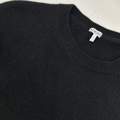 LOEWE LOEWE H526Y14KH1 Black Wool Anagram Sweater Top
