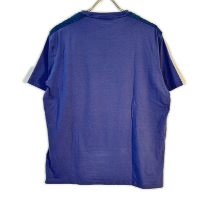 PRADA プラダ SJN250 22SS ネイビー ラバーロゴ ポケット Tシャツ トップス