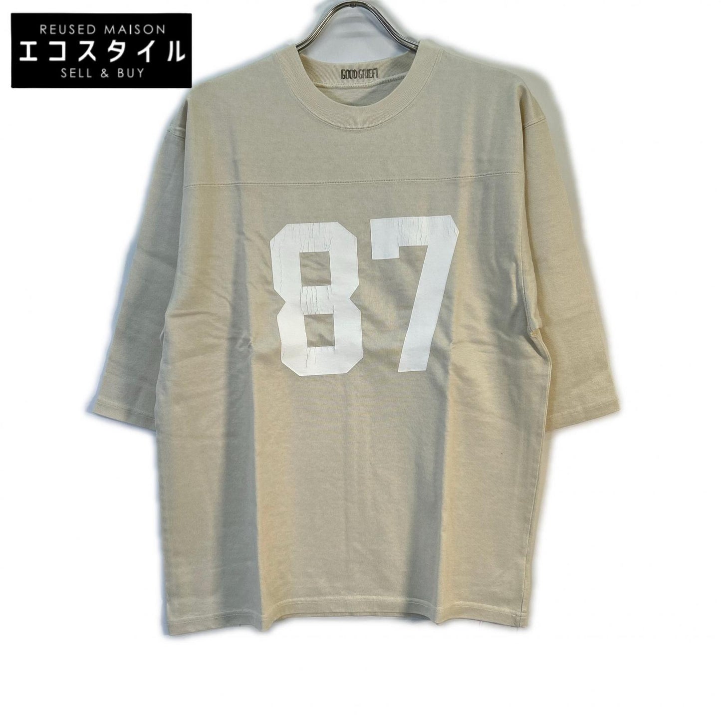 GOODGRIEF グッドグリーフ 24-070-560-2130 24SS FADED PRINT FOOTBALL TEE トップス