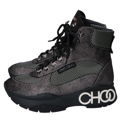 JIMMY CHOO Gray INCA/F Short Trekking Shoes