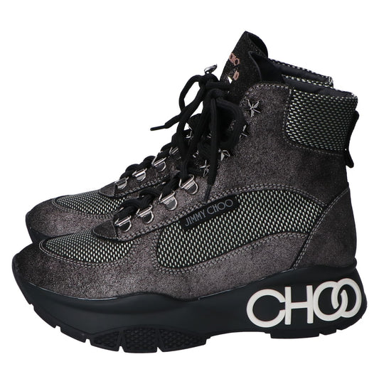 JIMMY CHOO ジミーチュウ グレー INCA/F ショート トレッキングシューズ シューズ