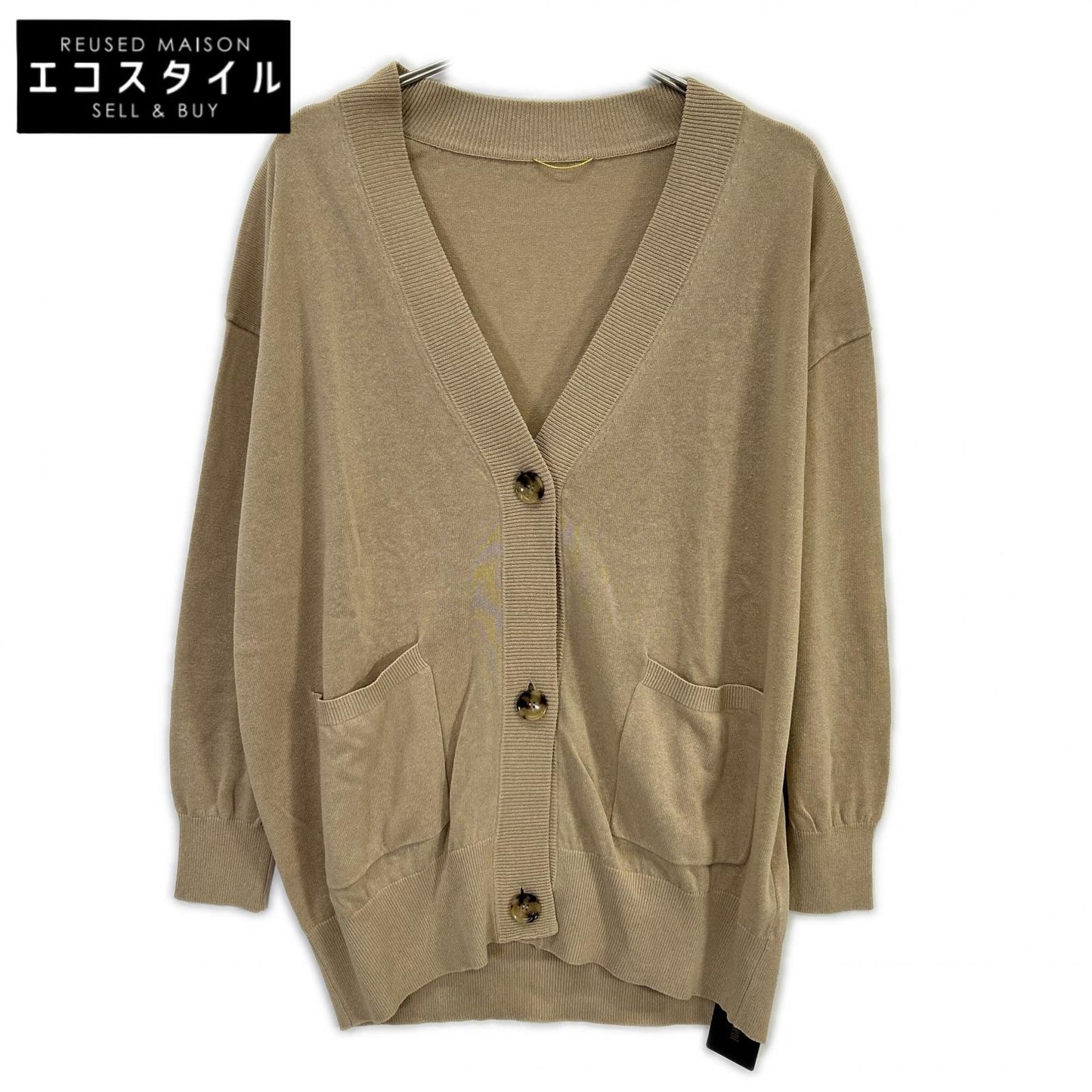 23SS Oversize Linen Cardigan ｵｰﾊﾞｰｻｲｽﾞﾘﾈﾝｶｰﾃﾞｨｶﾞﾝ トップス F レディース