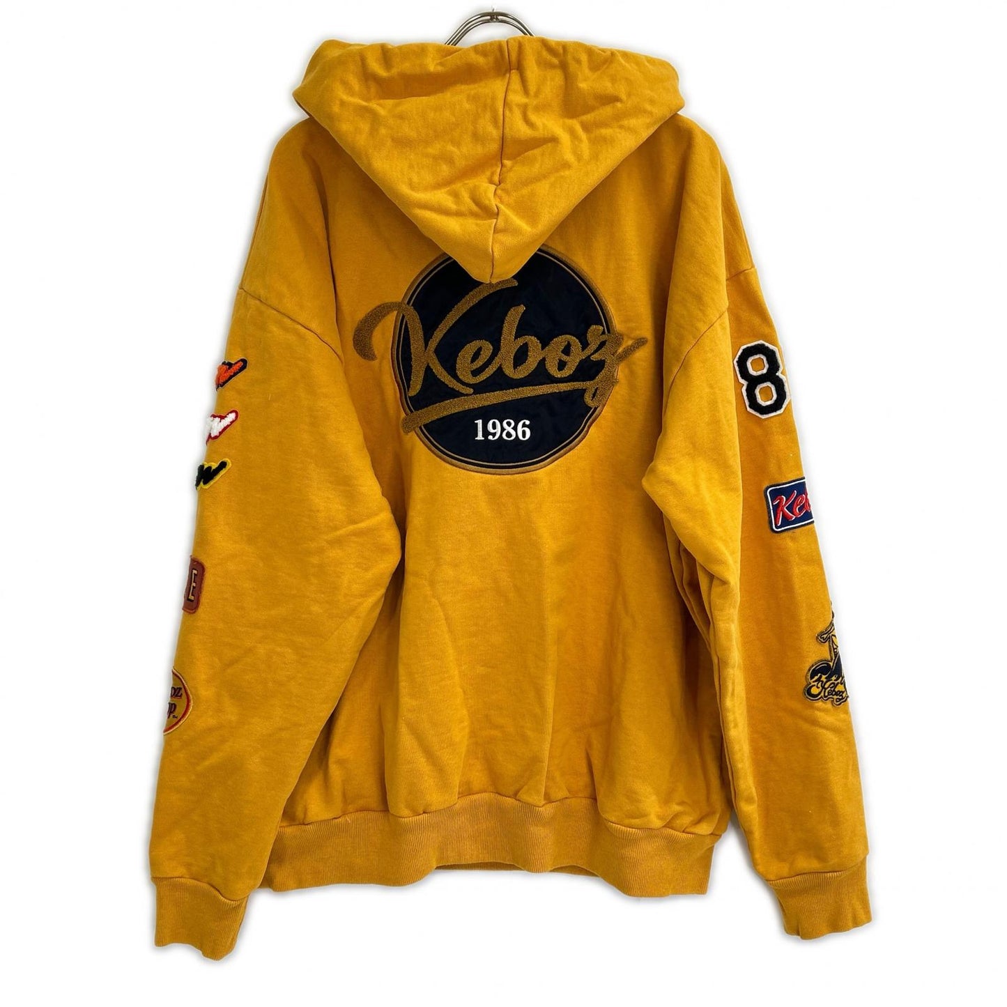 × FREAKS STORE 213-1255 ｵﾚﾝｼﾞ ﾛｺﾞﾜｯﾍﾟﾝ ﾊﾟｰｶｰ【洗濯 トップス L メンズ
