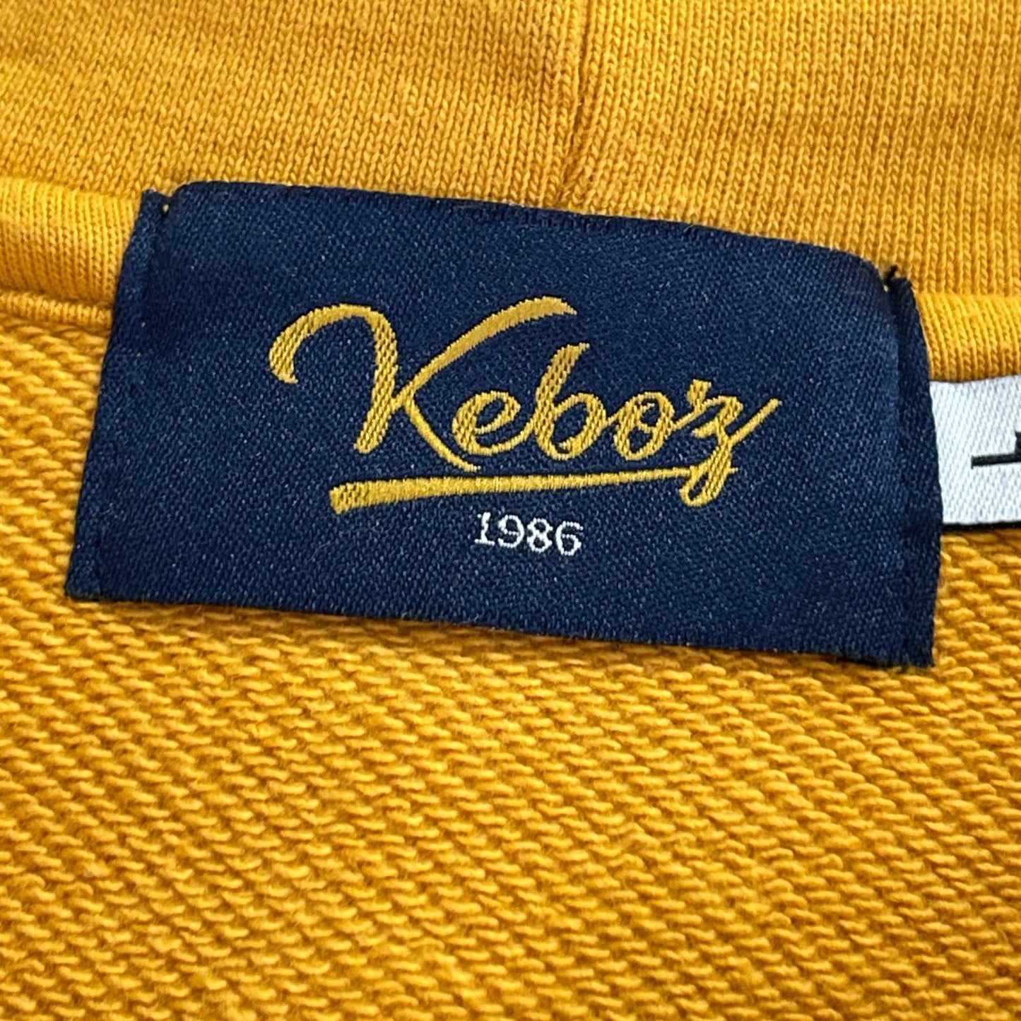 KEBOZ ケボズ × FREAKS STORE 213-1255 オレンジ ロゴワッペン パーカー【洗濯 トップス