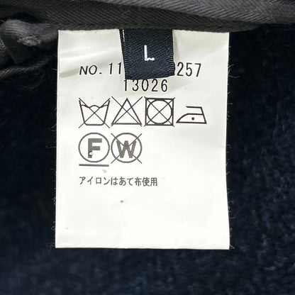 ×WOOLRICH Navy Herringbone Tailored Jacket with Functioning Cuffs L Men's
