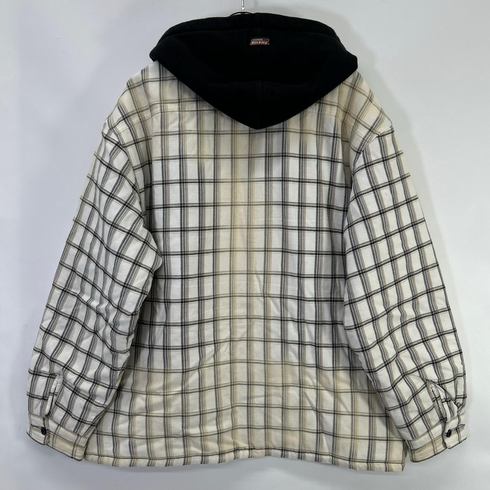 Supreme シュプリーム 23FW ホワイト チェック柄 ×Dickies Plaid Hooded Zip Up Shirt ジャケット