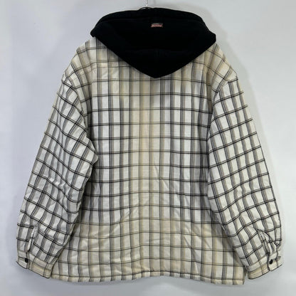 Supreme シュプリーム 23FW ホワイト チェック柄 ×Dickies Plaid Hooded Zip Up Shirt ジャケット