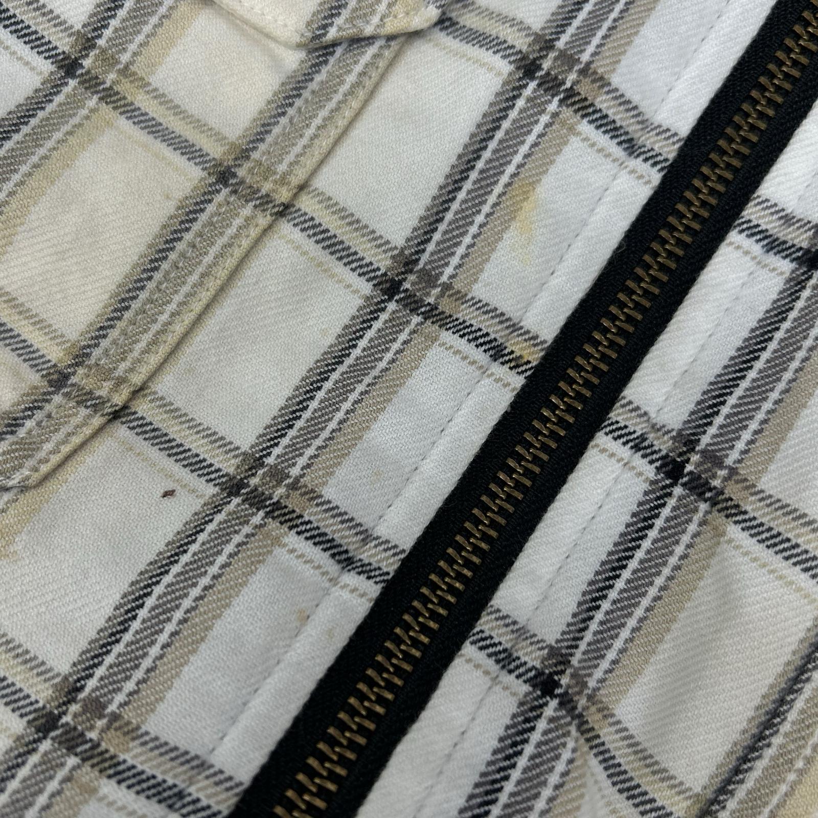 Supreme シュプリーム 23FW ホワイト チェック柄 ×Dickies Plaid Hooded Zip Up Shirt ジャケット