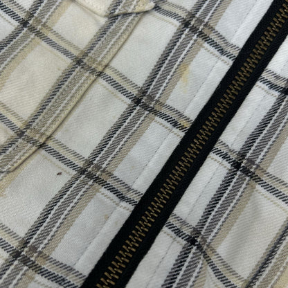 Supreme シュプリーム 23FW ホワイト チェック柄 ×Dickies Plaid Hooded Zip Up Shirt ジャケット