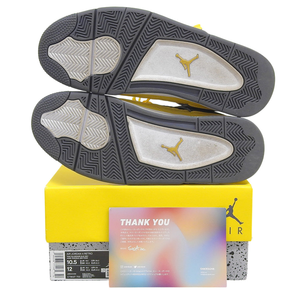 NIKE ナイキ Air Jordan 4 スニーカー シューズ メンズ Tour Yellow イエロー 28.5cm CT8527 700 シューズ