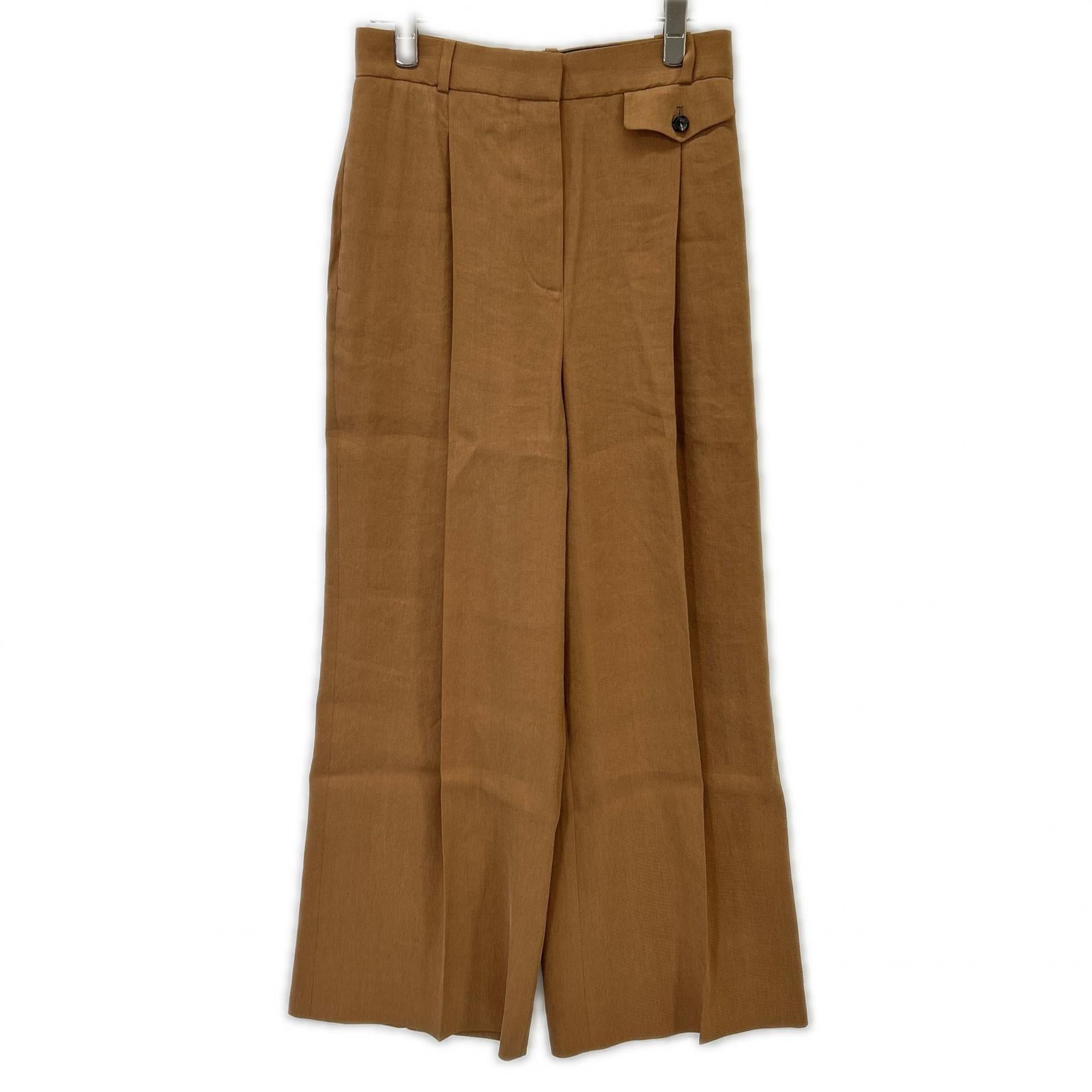 Loro Piana ロロピアーナ FAN4297 ペーパー×シルク ワイドパンツ ボトムス