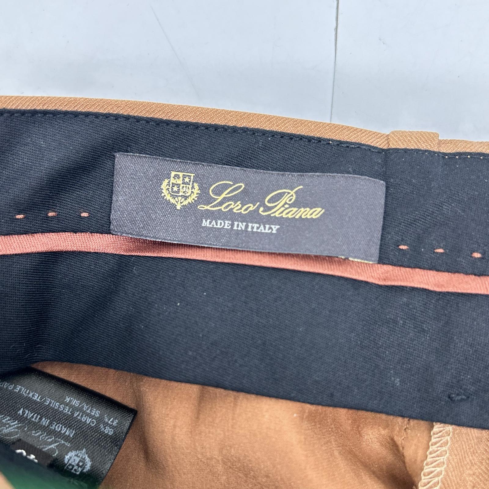 Loro Piana ロロピアーナ FAN4297 ペーパー×シルク ワイドパンツ ボトムス