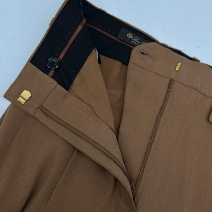 Loro Piana ロロピアーナ FAN4297 ペーパー×シルク ワイドパンツ ボトムス