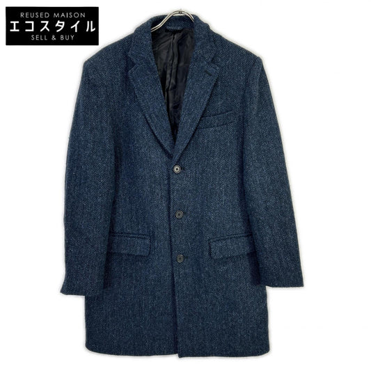 【HERRINGBONE CLUB】Navy Coat M Men's