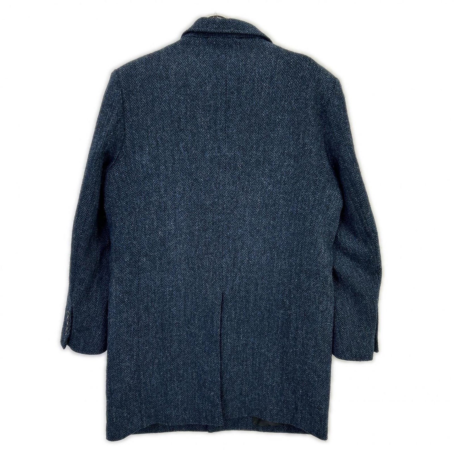 Harris Tweed ハリスツイード 【HERRINGBONE CLUB】ネイビー コート コート