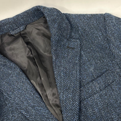 Harris Tweed ハリスツイード 【HERRINGBONE CLUB】ネイビー コート コート