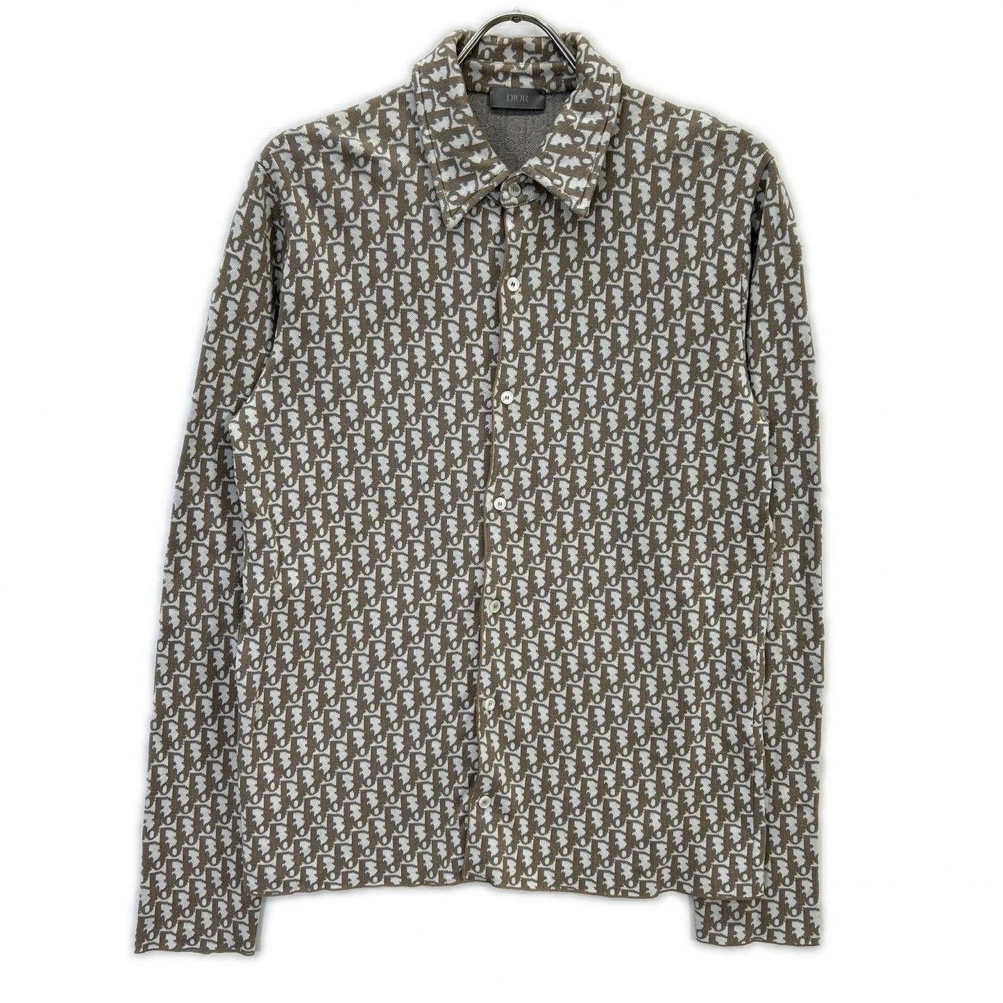 DIOR ディオール 20SS 023M550AT099 ブラウン オブリーク コットン総柄シャツ トップス