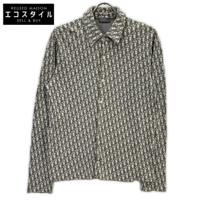 DIOR ディオール 20SS 023M550AT099 ブラウン オブリーク コットン総柄シャツ トップス