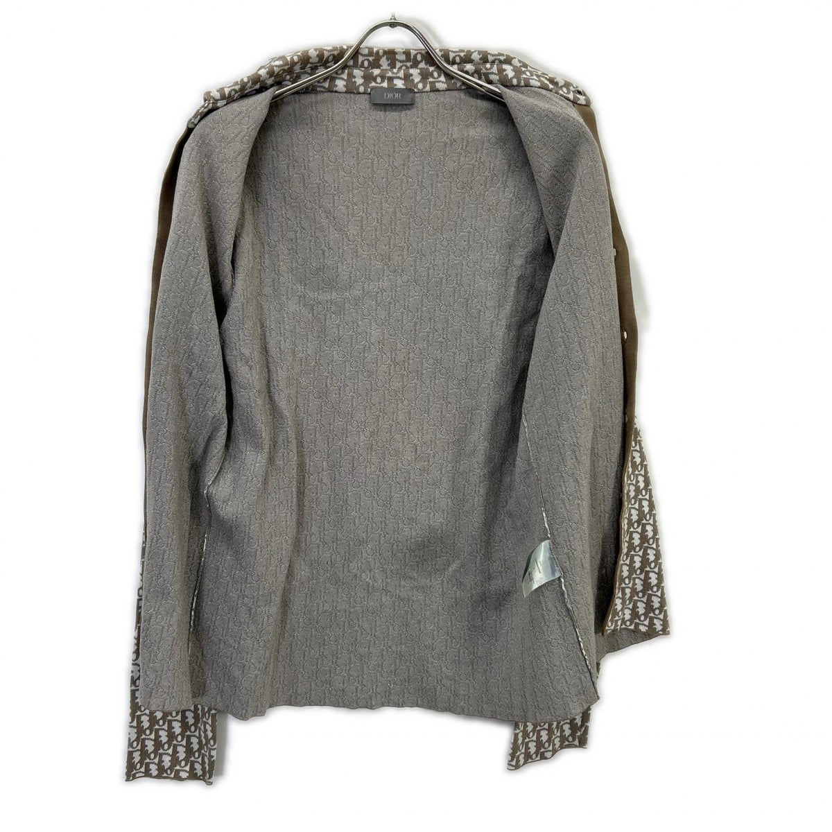 DIOR ディオール 20SS 023M550AT099 ブラウン オブリーク コットン総柄シャツ トップス