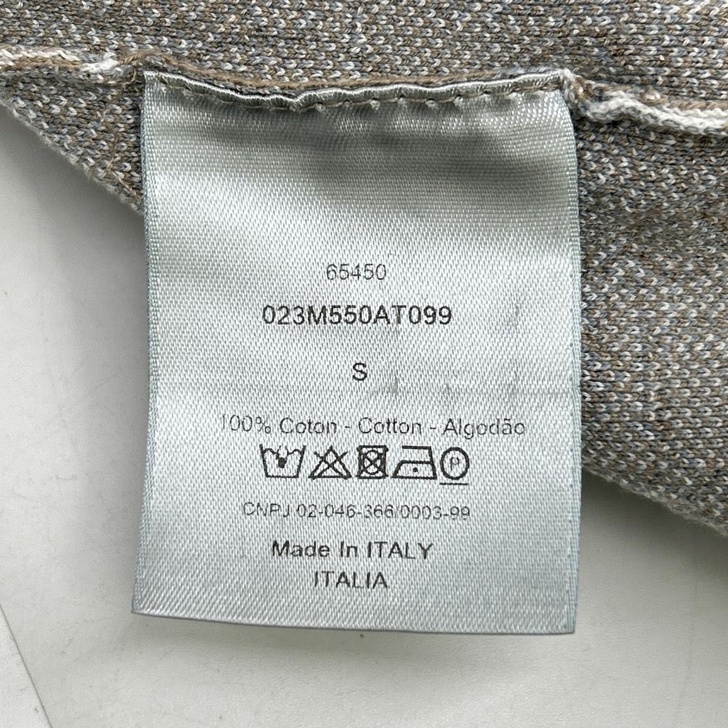 DIOR ディオール 20SS 023M550AT099 ブラウン オブリーク コットン総柄シャツ トップス