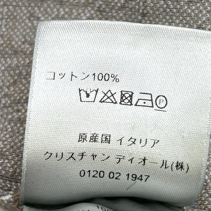 DIOR ディオール 20SS 023M550AT099 ブラウン オブリーク コットン総柄シャツ トップス