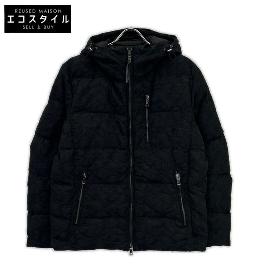 Black Camo Feather Blend Down Jacket 48 Men's
