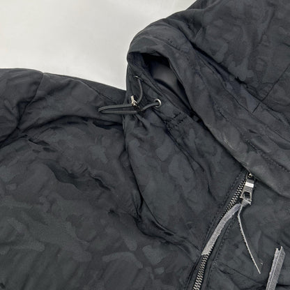 Black Camo Feather Blend Down Jacket 48 Men's