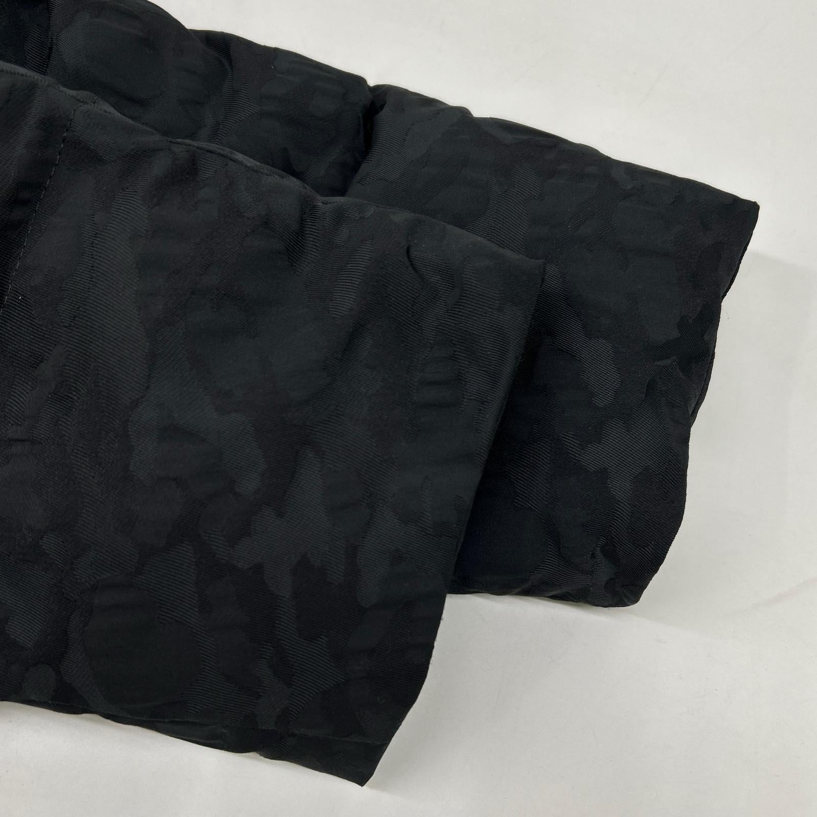 Black Camo Feather Blend Down Jacket 48 Men's