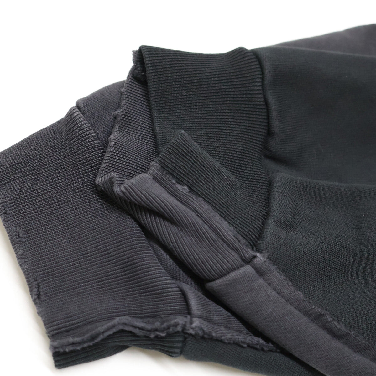BALENCIAGA バレンシアガ 【国内正規/23年製】791614 Double Front Crew ダブルフロント ダメージ加工 クルーネック スウェットシャツ トップス