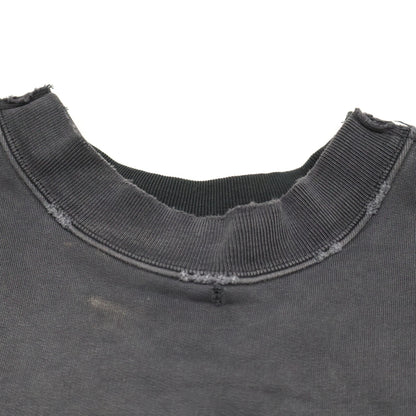 BALENCIAGA バレンシアガ 【国内正規/23年製】791614 Double Front Crew ダブルフロント ダメージ加工 クルーネック スウェットシャツ トップス