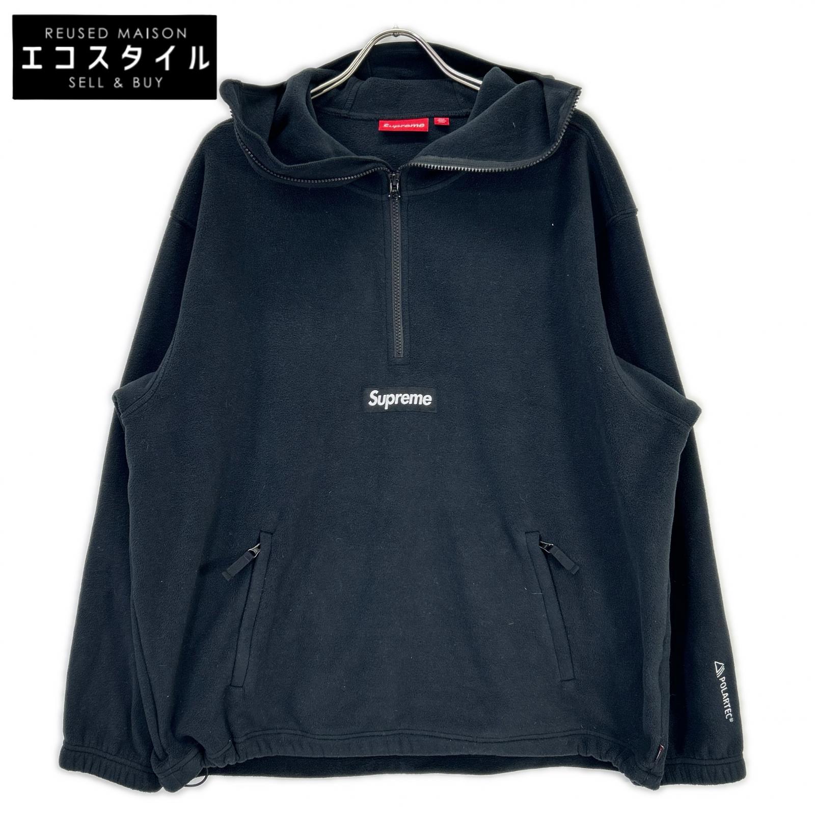 Supreme シュプリーム 24FW ブラック Polartec Facemask Half Zip Hooded Sweatshirt トップス