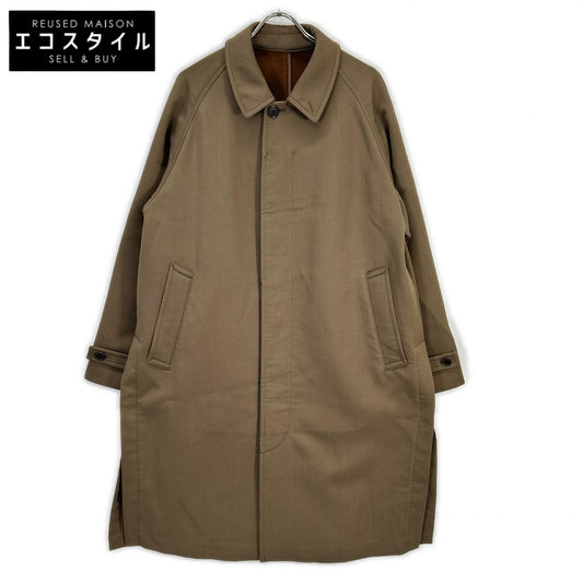 JOHN SMEDLEY 约翰·斯梅德利 20AW A2718FC 201 棕色 羊绒 羊毛 连帽长款大衣 巴尔玛肯大衣 大衣