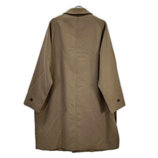 JOHN SMEDLEY 约翰·斯梅德利 20AW A2718FC 201 棕色 羊绒 羊毛 连帽长款大衣 巴尔玛肯大衣 大衣